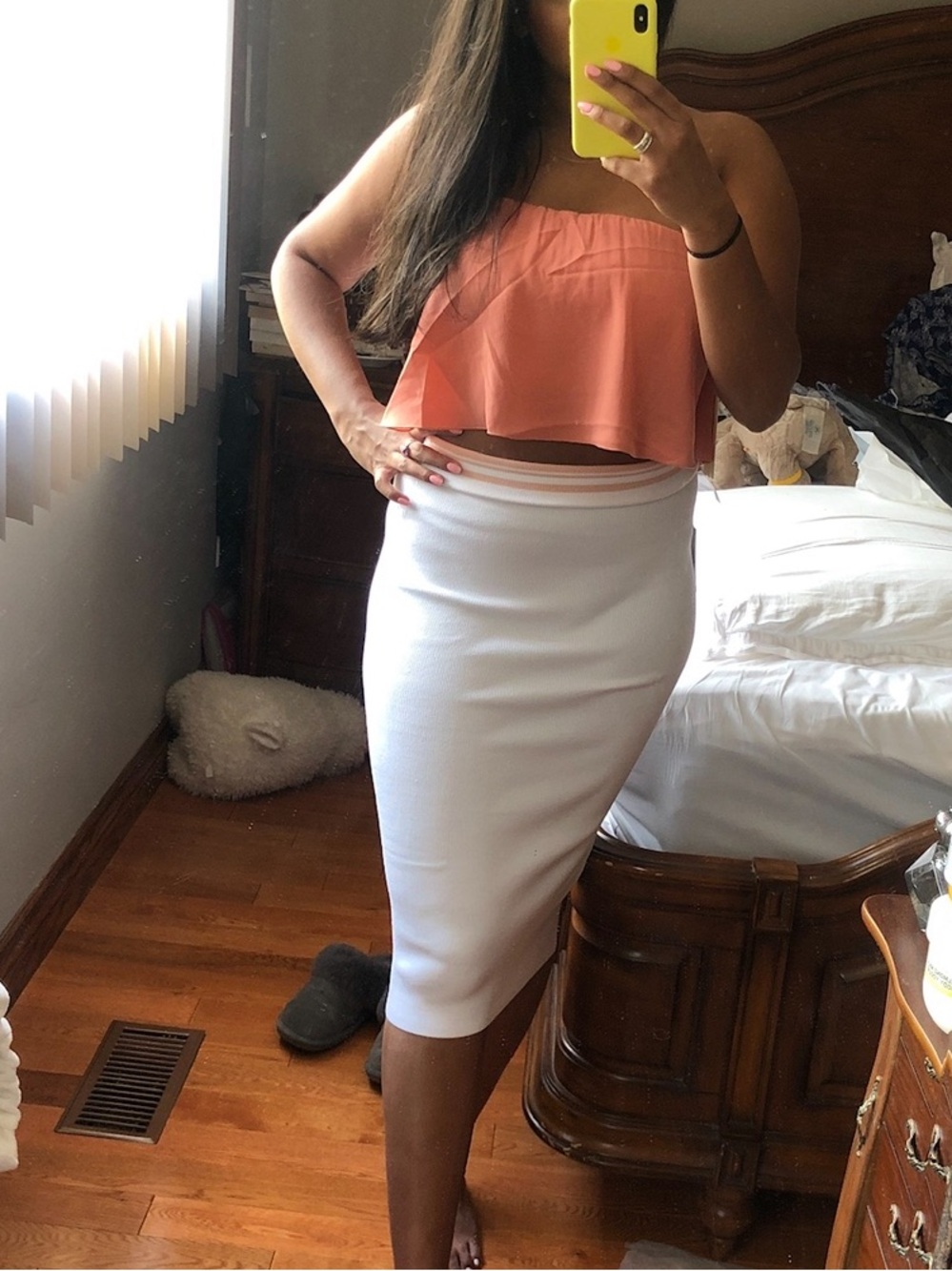 Wilfred pink flowy tube top
